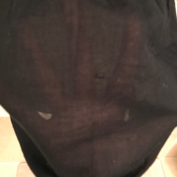 Nine West Sheer & Lace Deep Vneck short sleeve top - Picture 7 of 7